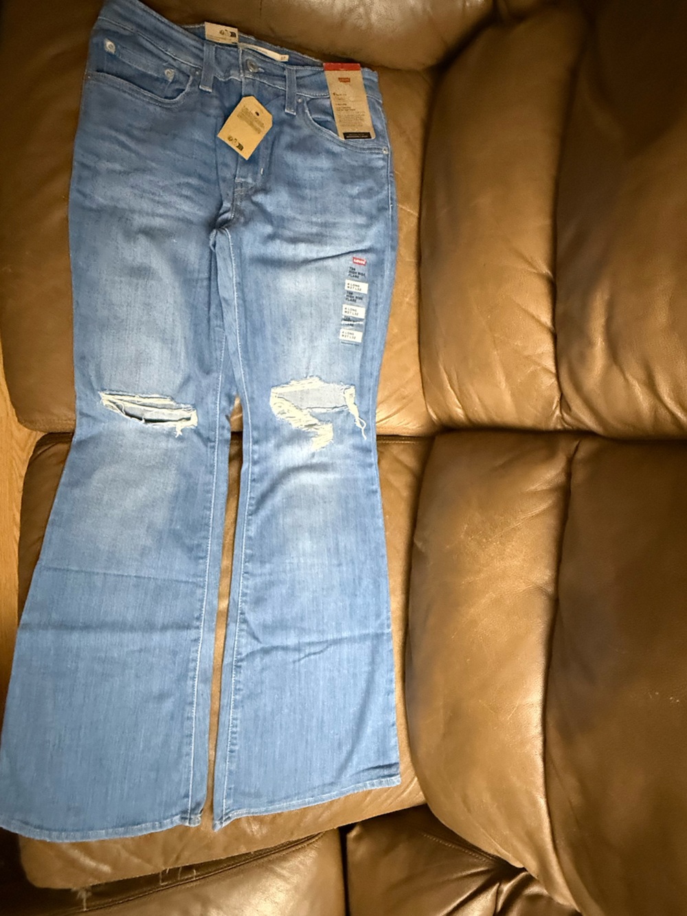 Levi's Light Blue Bootcut Jeans — High Rise Flare